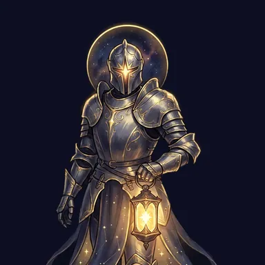 Castellan, Lantern-Knight — STARLESS familiar art
