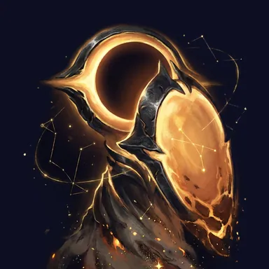 Elun, the Iron Eclipse — STARLESS familiar art